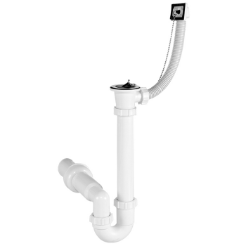 Ø 50 mm Siphon | Ablaufventil | quadratischer...