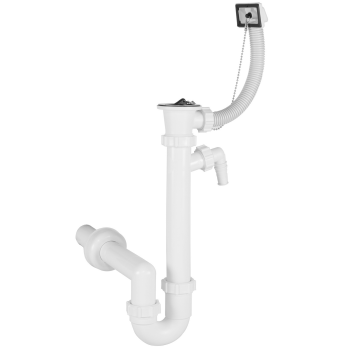Ø 40 mm Siphon | Ablaufventil | quadratischer...