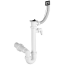 Ø 50 mm Siphon | Ablaufventil | quadratischer Überlauf | Geräteanschluss