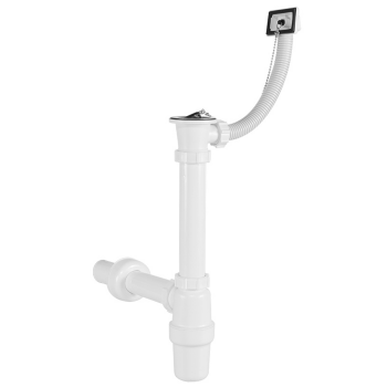 Ø 40 mm Siphon | Ablaufventil | quadratischer...