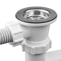 Ø 40 mm Siphon | Ablaufventil | quadratischer Üb