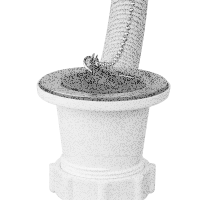 Ø 40 mm Siphon | Ablaufventil | quadratischer Üb
