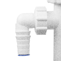 Ø 40 mm Siphon | Ablaufventil | quadratischer Üb
