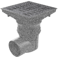 DN110 Bodenablauf horizontal Gusseisen Siphon 1
