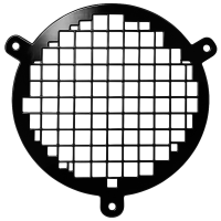 Lüftungsgitter verzinkt Ø 100 mm schwarz 1