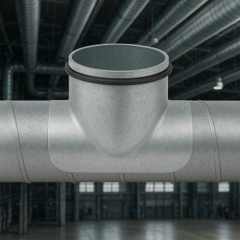 Sattelstutzen mit Doppellippendichtung Ø 150 mm / 250 mm