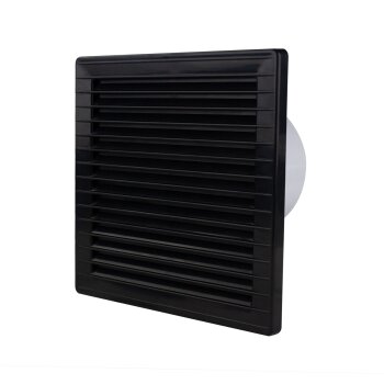 Lüfter Ventilator Badezimmer eckig Abluft Standard Ø 100 mm schwarz