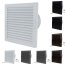 Lüfter Ventilator Badezimmer eckig Abluft Standard Ø 100 mm schwarz