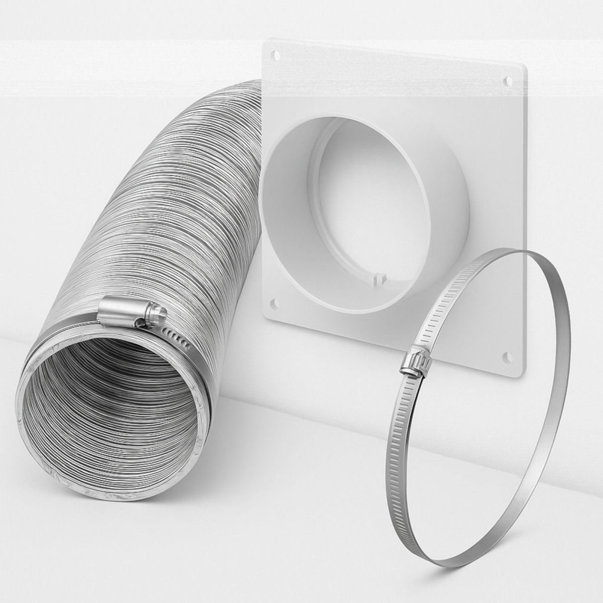 Wandflansch Set für Klimaanlage, 19,49