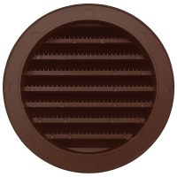 Mauerkasten mit Lüftungsgitter Ø 80 mm schwarz b