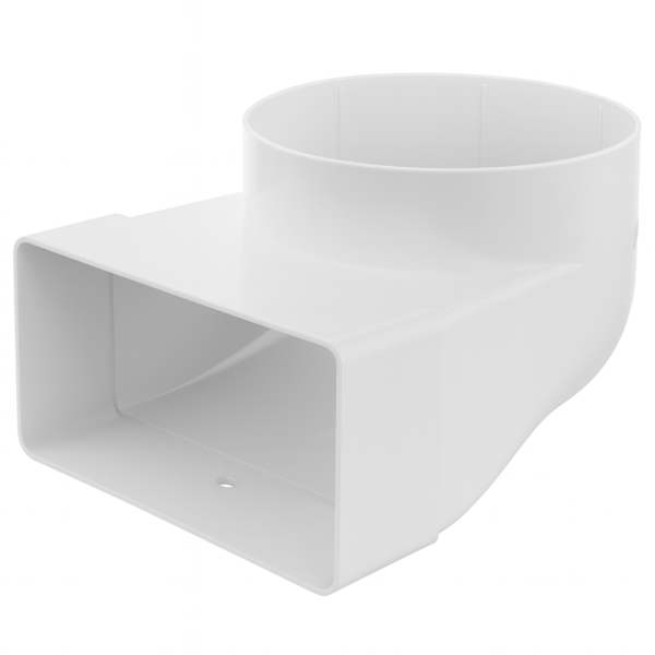 WENKTO Lüftungsflansch PLA-Kunststoff - Wandflansch Für Rohre 30-220mm