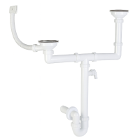 Ø 40 mm Siphon | zwei Ablaufventi gallery