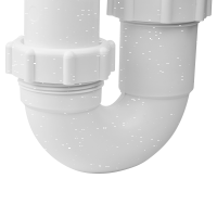 Ø 40 mm Siphon | zwei Ablaufventile | rechteckiger &U