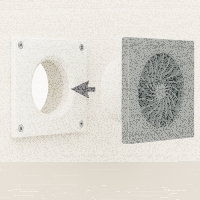 Ø 100 mm Wandmontageplatte Aufbaumaß 20 mm 7