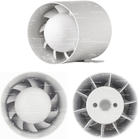 Ø 50 mm Wohnraumlüfter für KG-Rohre 7