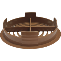 Möbelgitter Ø 70 mm braun 3