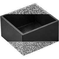 Abdeckkappe schwarz 8 x 8 mm 1