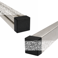 Abdeckkappe schwarz 15,5 x 27,5 mm 8