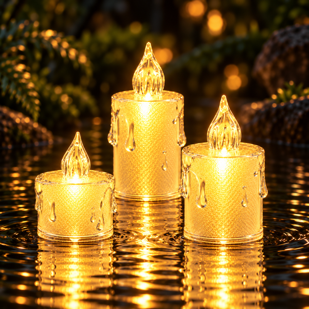 LED-Teelicht 4er-Set als stimmungsvolles Motiv