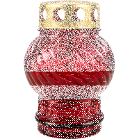 Grabkerze rot 1